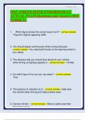 DMV FIREFIGHTER ENDORSEMENT ACTUAL EXAM Questions and Answers 2025 Graded A&plus;&period;