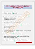 CH&period; 5 ADHD EXAM 2025 QUESTIONS AND ANSWERS