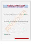 ADRS 3327 TEST 1 EXAM 2025 QUESTIONS AND ANSWERS