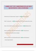 ADRS 3327 TTU MIDTERM EXAM 2025 QUESTIONS AND ANSWERS