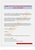 ADRS 3327 TTU EXAM 2025 QUESTIONS AND ANSWERS