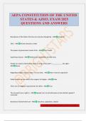 AEPA CONSTITUTION OF THE UNITED STATES & AZ033&period; EXAM 2025 QUESTIONS AND ANSWERS