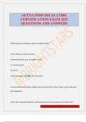 AETNA INDIVIDUAL CORE CERTIFICATION EXAM 2025 QUESTIONS AND ANSWERS