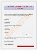 AH3 EXAM 5 2025 QUESTIONS AND ANSWERS