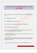 ASE B3 EXAM 2025 QUESTIONS AND ANSWERS