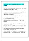SOPHOS CERTIFIED ENGINEER 104 EXAM QUESTIONS AND ANSWERS