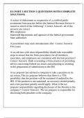 EA PART 3 SECTION 1 QUESTIONS WITH COMPLETE SOLUTIONS