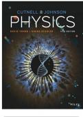 TEST BANK FOR Physics&comma; 12th Edition John D&period; Cutnell&comma; Kenneth W&period; Johnson&comma; David Young&comma; Shane Stadler Full 1-32 Chapters test bank included