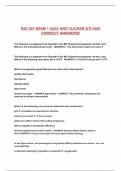 BIO 351 EXAM 1 QUIZ AND CLICKER Q'S AND CORRECT ANSWERS&excl;&excl;