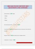 BIO 1441 EXAM 1 REVIEW 2025 QUESTIONS AND ANSWERS