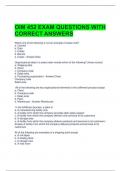 OIM 452 EXAM QUESTIONS WITH CORRECT ANSWERS 