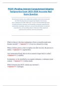PiCAT &lpar;Pending Internet Computerized Adaptive  Test&rpar;practice Exam 2025&ndash;2026 Accurate Real  Exam Question  This document contains real&comma; verified exam questions with correct answers for  the PiCAT &lpar;Pending Internet Computerized Adaptive Test&rpar; Practice  Exam