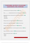 TAMU BIOL 320 TEST 2 EXAM 2025 QUESTIONS AND ANSWERS