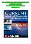 TEST BANK For Current Medical Diagnosis And Treatment 2024&comma; 63rd Edition By Maxine Papadakis&comma; Stephen Mcphee&comma; Verified Chapters 1 - 42&comma; Complete Newest &period;&period;&period;