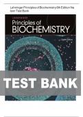 Test Bank For Lehninger Principles of Biochemistry 8th Edition By David L&period; Nelson&semi; Michael M&period; Cox &vert; 9781319228002 &vert; &vert; Chapter 1-28 &vert; All Chapters with Answers
