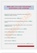 BIOL 1027- UN 3 CH 17 EXAM 2025 QUESTIONS AND ANSWERS