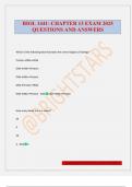 BIOL 1441- CHAPTER 13 EXAM 2025 QUESTIONS AND ANSWERS
