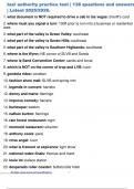 taxi authority practice test &vert; 138 questions and answers &vert; Latest 2024&sol;25