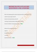BIOMECHANICS EXAM 2025 QUESTIONS AND ANSWERS