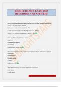 BIOMECHANICS EXAM 2025 QUESTIONS AND ANSWERS