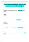 OECP Exam Practice Flashcards&vert; certified exam questions with verified answers &vert; 2025