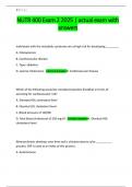 NUTR 400 Exam 2 2025 &vert; actual exam with answers 