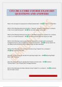 CFI CBCA CORE COURSE EXAM 2025 QUESTIONS AND ANSWERS