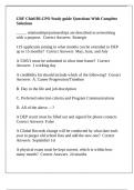 CRF Chief&sol;DLCPO Study guide Questions With Complete Solutions