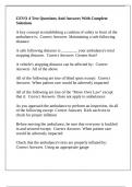 CEVO 4 Test Questions And Answers With Complete Solutions