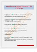 CISB EXAM 1 2025 QUESTIONS AND ANSWERS