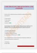 CMN 350 EXAM 2 2025 QUESTIONS AND ANSWERS