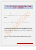 CON 101 CSU EXAM 1 STUDY GUIDE 100&percnt; VERIFIED&period;