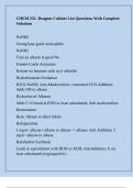 CHEM 232- Reagent Cabinet List Questions With Complete Solutions
