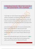 CPSM DIAGNOSTIC PRACTICE EXAM 1 2025 QUESTIONS AND ANSWERS