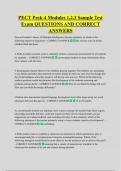PECT Prek-4 Modules 1&comma;2&comma;3 Sample Test  Exam QUESTIONS AND CORRECT  ANSWERS