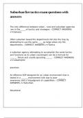 Suburban fire tactics exam questions with answers