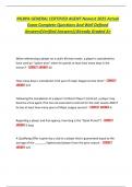 MLBPA GENERAL CERTIFIED AGENT Newest 2025 Actual Exam Complete Questions And Well Defined Answers&lpar;Verified Answers&rpar;&vert;Already Graded A&plus;