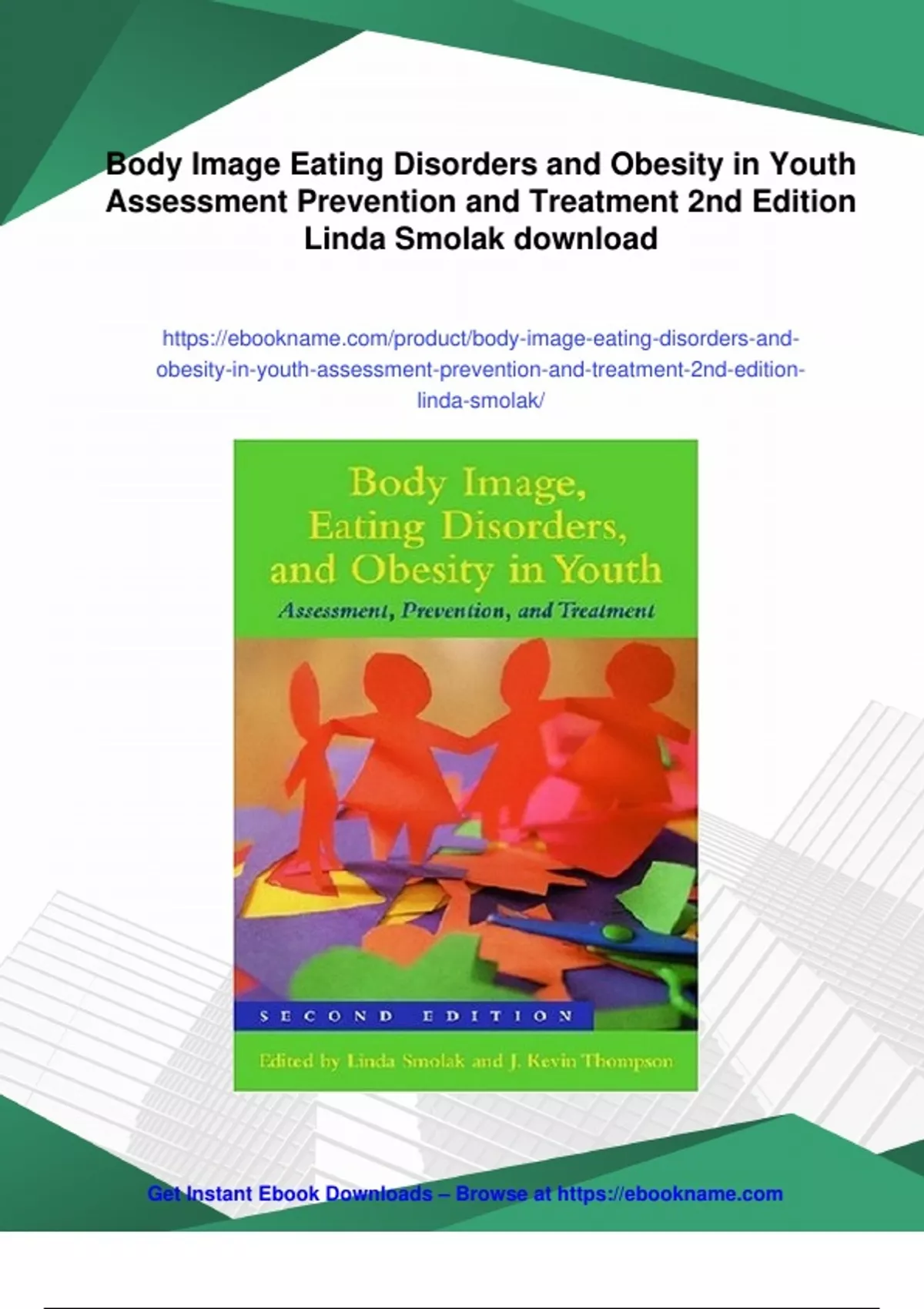 Summary Body Image Eating Disorders and Obesity in Youth Assessment ...