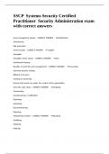 SSCP Systems Security Certified Practitioner Security Administration exam with correct answers