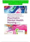 Test Bank For Davis Advantage for Townsend&rsquo;s Essentials of Psychiatric Mental Health Nursing 9th Edition by Karyn Morgan&comma; All Chapters 1 to 32&comma; Verified Newest Version