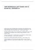 TWP BORDEAUX LEFT BANK AOC-S EXAM ALL GRADED A&plus;