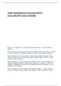 TWP BORDEAUX EXAM WITH ACCURATE SOLUTIONS