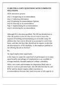 CLMS FMLA COPY QUESTIONS WITH COMPLETE SOLUTIONS