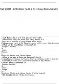 TWP Exam - Bordeaux part 1 of 3 exam 100- solved