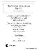 Algebra and Trigonometry with Modeling & Visualization &ndash; 6th Edition &ndash; Gary K&period; Rockswold &ndash; Complete Solutions Manual
