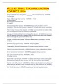 IBUS 401 FINAL EXAM BULLINGTON CORRECT 100&percnt;