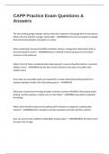 CAPP Practice Exam Questions & Answers