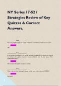 NY Series 17-52 &sol; Strategies Review of Key Quizzes & Correct Answers&period;   