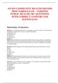 ATI RN COMMUNITY HEALTH 2025&sol;2026 PROCTORED EXAM &ndash; VERIFIED PUBLIC HEALTH &vert; 80&plus; QUESTIONS WITH CORRECT ANSWERS AND RATIONALES