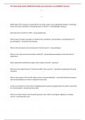 FF1 Final Study Guide UPDATED ACTUAL Exam Questions and CORRECT Answers